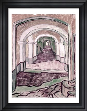 Framed Arched Hallway Print