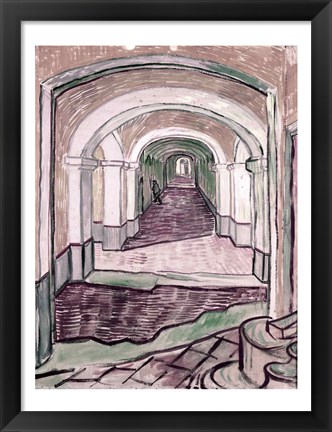 Framed Arched Hallway Print