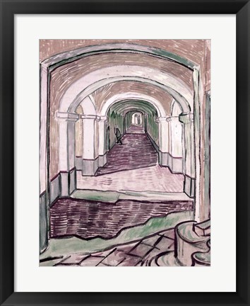 Framed Arched Hallway Print