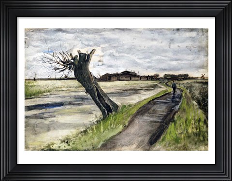 Framed Pollard Willow, 1882 Print
