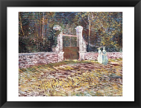 Framed Entrance to the Voyer-d&#39;Argenson Park at Asnieres Print