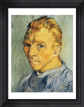 Framed Self Portrait without Beard Print