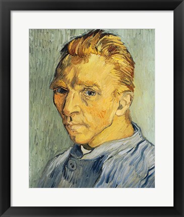 Framed Self Portrait without Beard Print