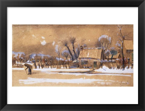 Framed Winter, 1881 Print