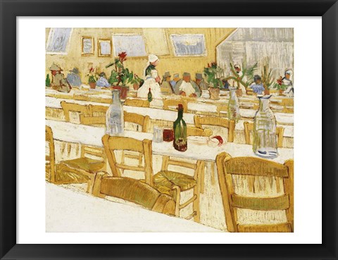 Framed Restaurant Interior, 1887-88 Print