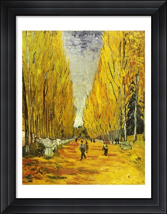 Framed L&#39;Allee des Alyscamps, Arles, 1888 Print