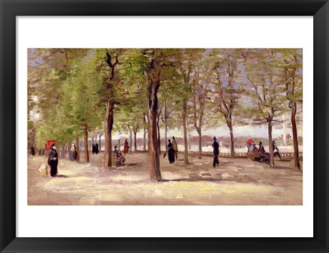 Framed Terrace in the Luxembourg Garden, 1886 Print