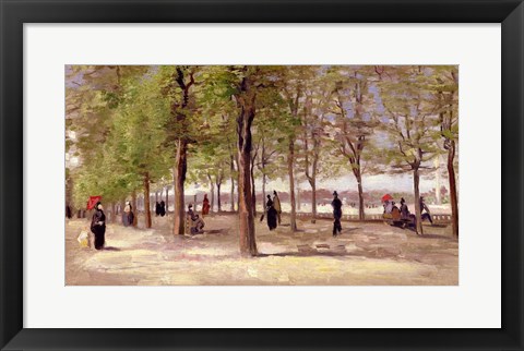 Framed Terrace in the Luxembourg Garden, 1886 Print