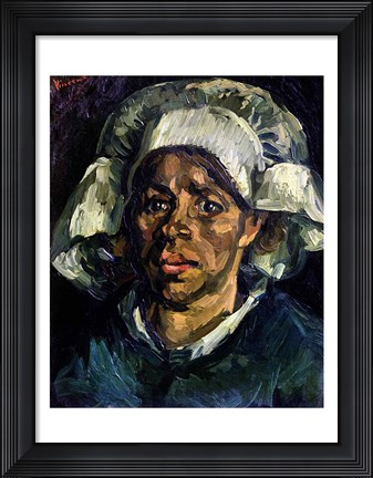 Framed Peasant Woman, 1885 Print