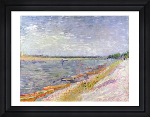 Framed Moored Boats, 1887 Print