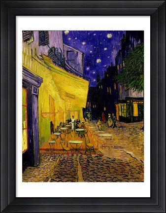 Framed Cafe Terrace, Place du Forum, Arles, 1888 Print