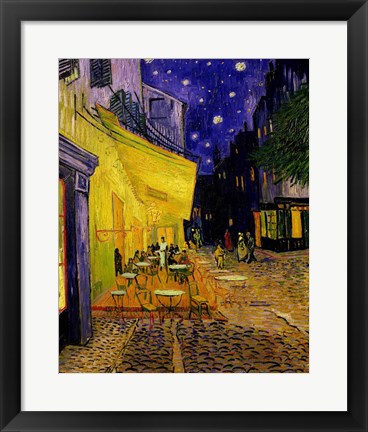 Framed Cafe Terrace, Place du Forum, Arles, 1888 Print