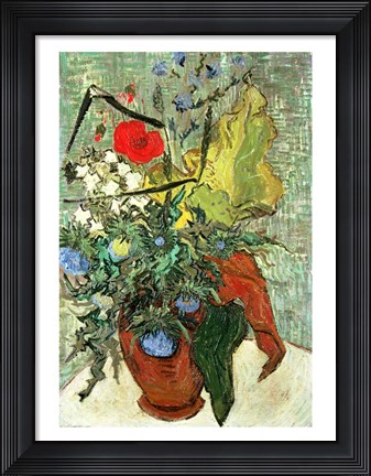Framed Bouquet of Wild Flowers Print