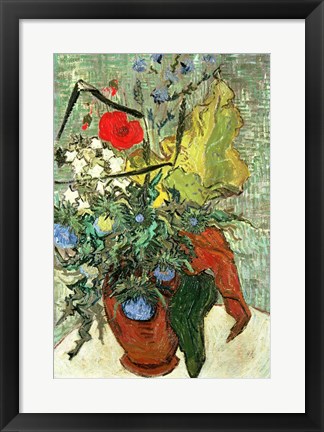 Framed Bouquet of Wild Flowers Print