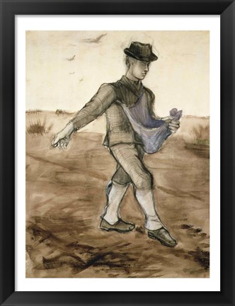 Framed Sower, 1881 Print