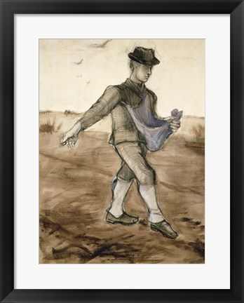 Framed Sower, 1881 Print