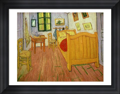 Framed Bedroom, 1888 Print