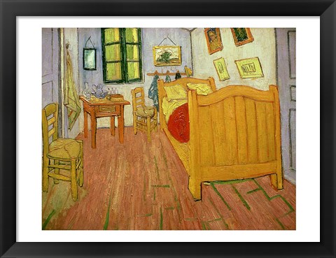 Framed Bedroom, 1888 Print