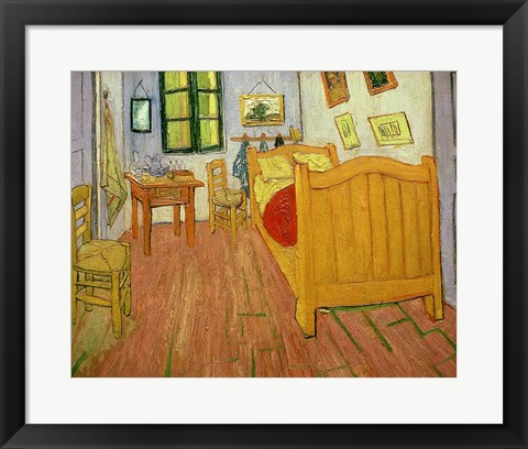 Framed Bedroom, 1888 Print