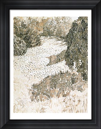 Framed Corner of the Park, 1888 Print