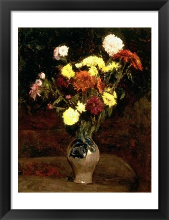 Framed Still Life of Flowers Print