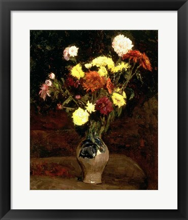 Framed Still Life of Flowers Print