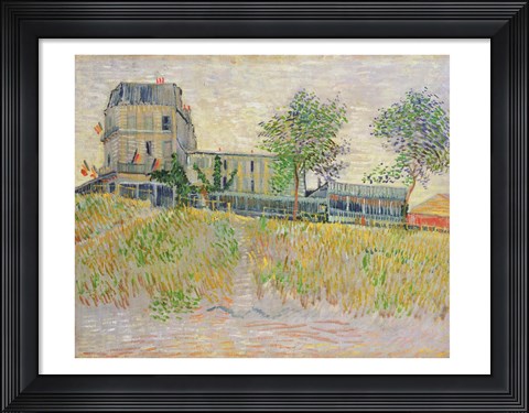 Framed Restaurant de la Sirene Print