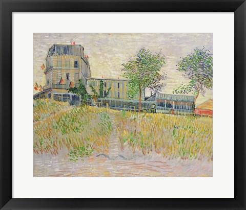 Framed Restaurant de la Sirene Print