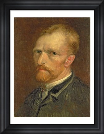 Framed Self portrait, 1886 Print