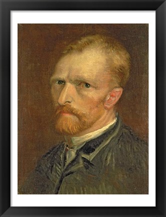 Framed Self portrait, 1886 Print