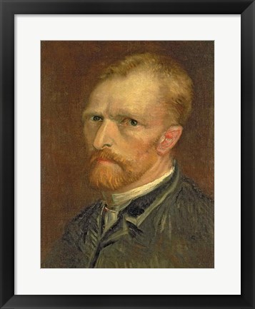 Framed Self portrait, 1886 Print