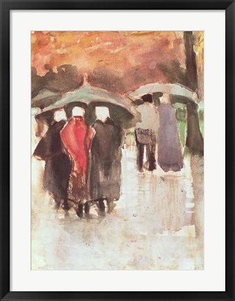 Framed In the Rain, 1882 Print