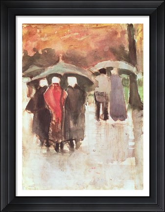 Framed In the Rain, 1882 Print