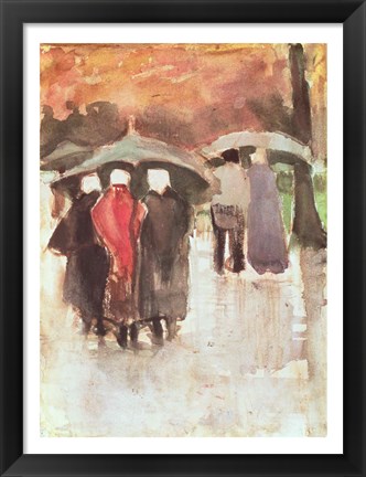 Framed In the Rain, 1882 Print