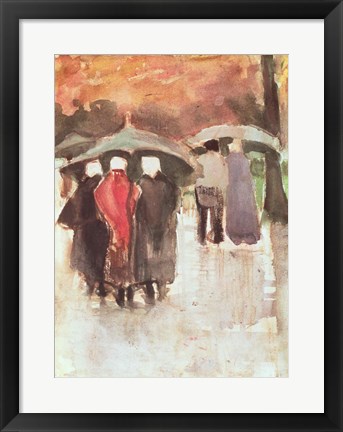 Framed In the Rain, 1882 Print