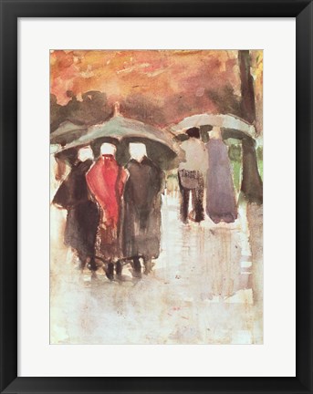 Framed In the Rain, 1882 Print