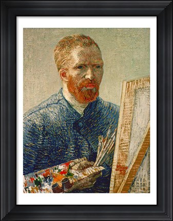 Framed Self Portrait as an Artist, 1888 Print