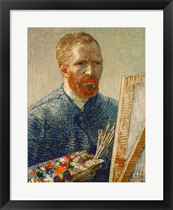 Framed Self Portrait as an Artist, 1888 Print