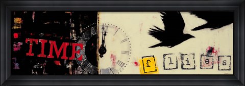 Framed Time Flies Print