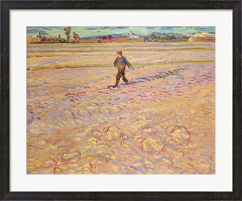 Framed Sower, 1888 Print