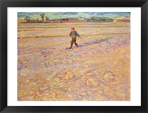 Framed Sower, 1888 Print