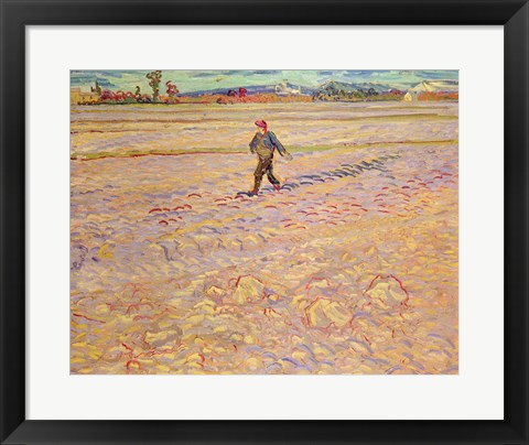 Framed Sower, 1888 Print