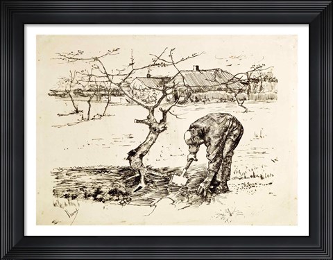 Framed In the Orchard Print