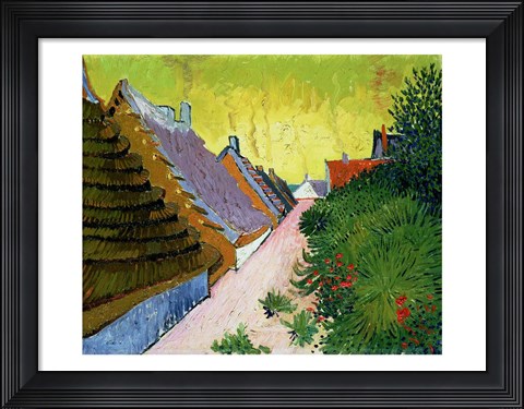 Framed Mas at Saintes-Mairies, 1888 Print