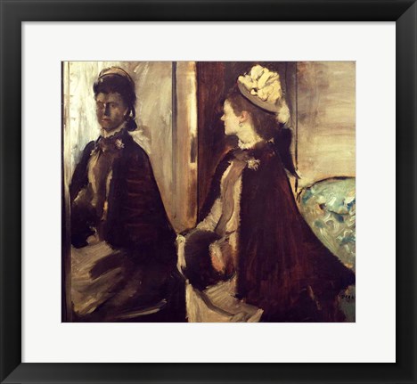 Framed Madame Jeantaud in the mirror Print