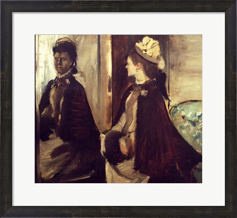 Framed Madame Jeantaud in the mirror Print