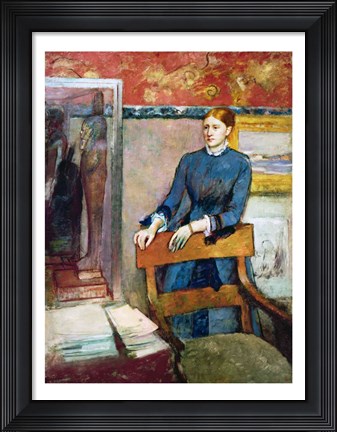 Framed Helene Rouart in her Father&#39;s Study Print