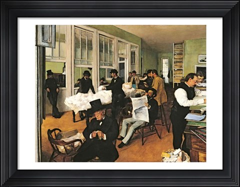 Framed Cotton Exchange, New Orleans, 1873 Print