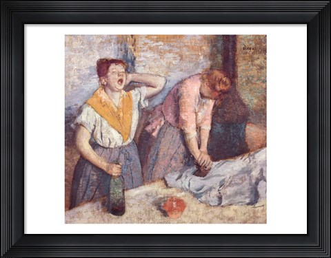 Framed Laundresses, c.1884 Print