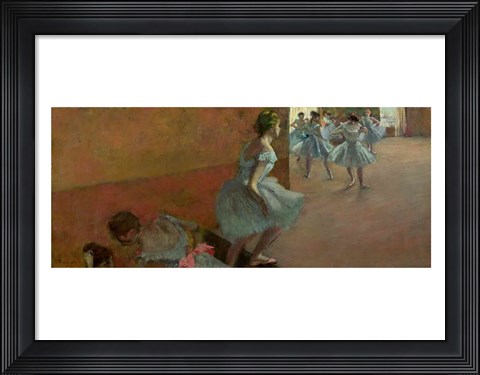 Framed Dancers Ascending a Staircase Print